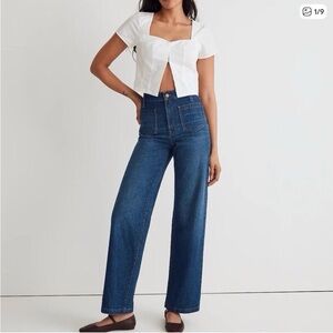 Madewell The Perfect Vintage Patch Pocket Wide Leg Jean